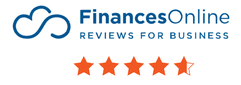 FinancesOnline rating, four and a half stars