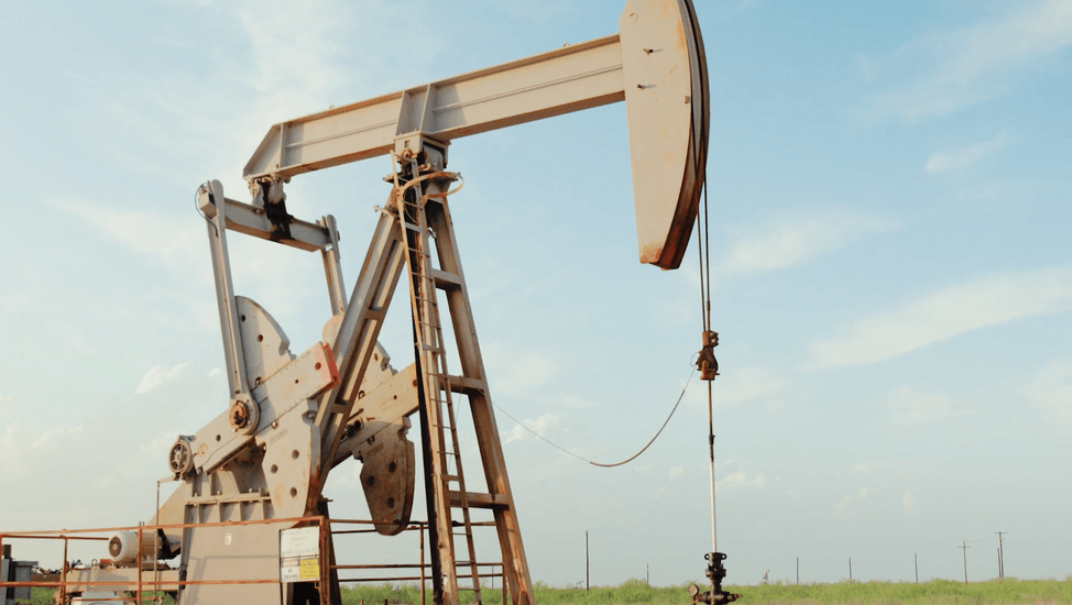 Pumpjack on an active US oil well